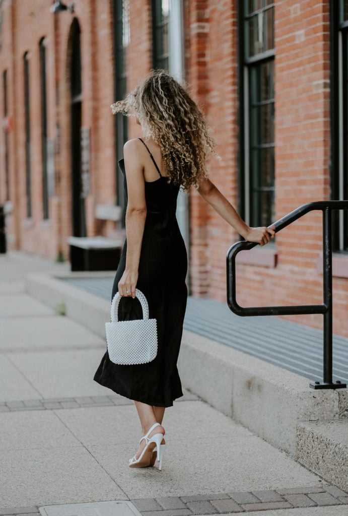 classy slip dress outfit