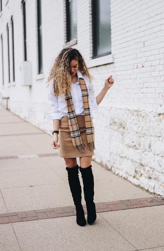 burberry scarf outfit