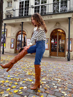 jeans on a french girl