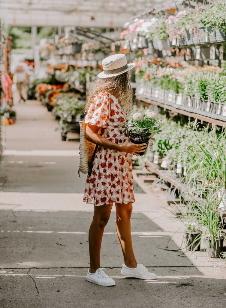 garden planning at Lowes garden center