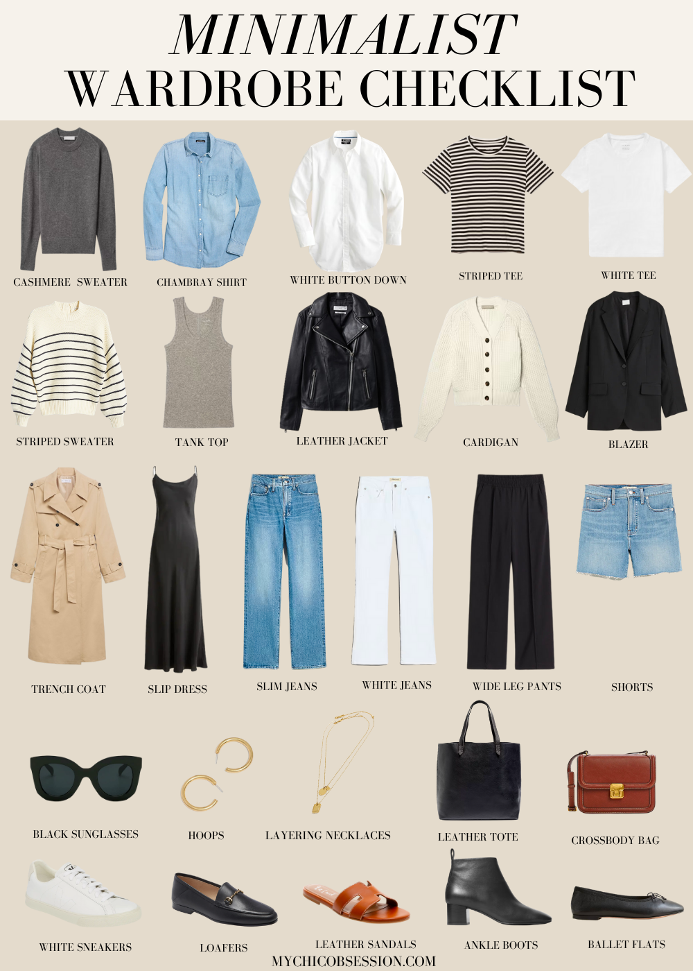 minimalist wardrobe checklist