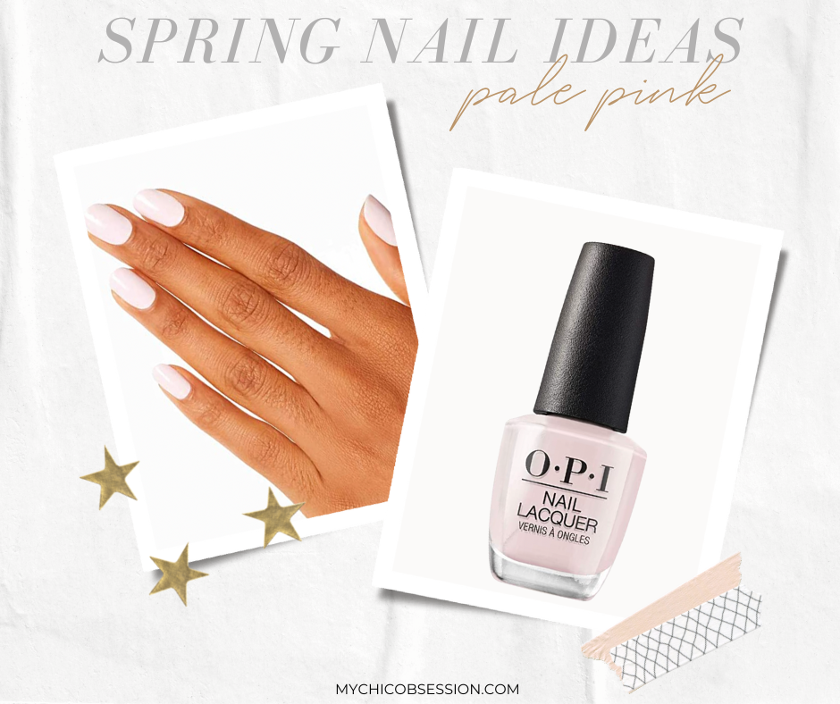 pale pink spring nails